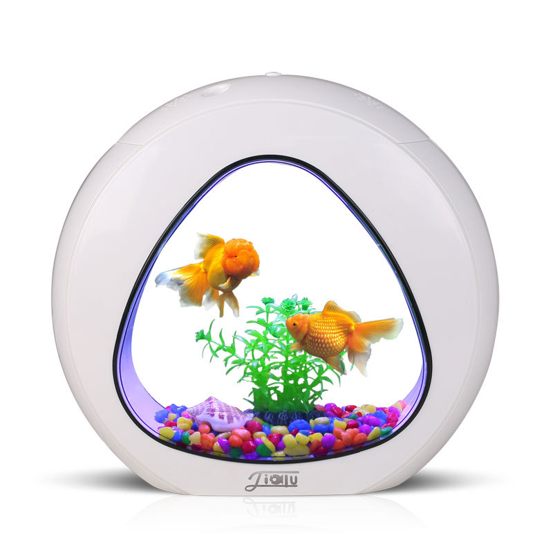 Aquarium Fish Delivery - Jialu yaratıcı masaüstü balık tankı akvaryumu
