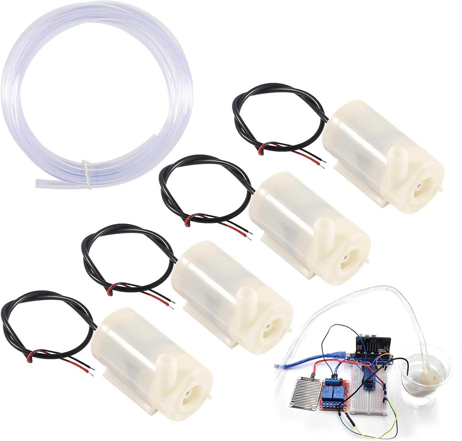 Aquarium Fish Delivery - 4 adet DC 3V 5V mikro
