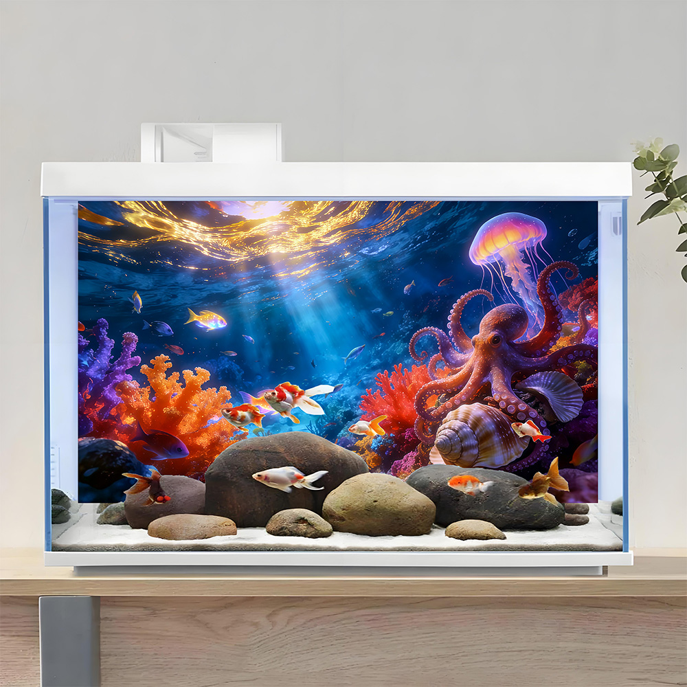 Akvaryum Arka Plan Çıkartması, - Aquarium Fish Paradise incelemesi ve fiyatı