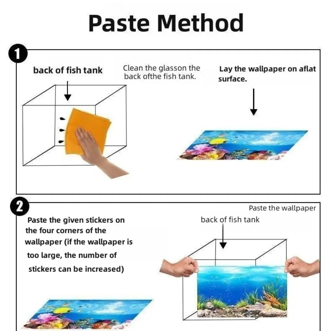 Arka plan Akvaryum 3D Etiket P - Aquarium Fish Poster incelemesi ve fiyatı