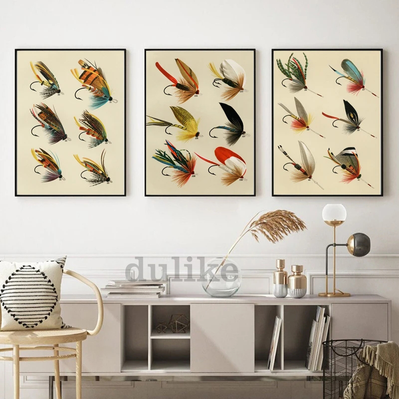 Vintage Sinek Balıkçılık Cazib - Aquarium Fish Poster incelemesi ve fiyatı