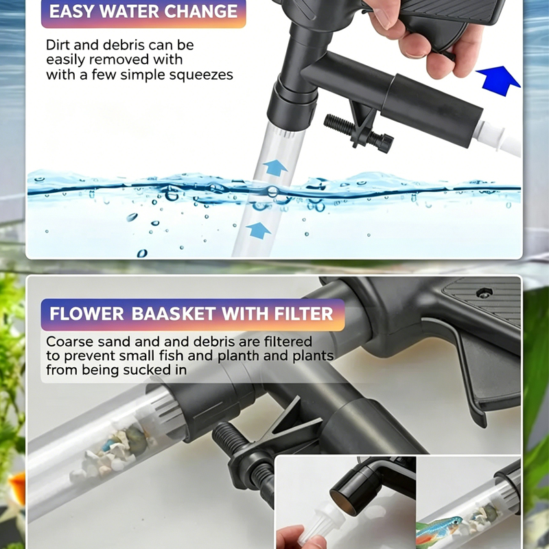 Akvaryum Balık Tankı Su Değişt - Gravel Vacuum Cleaner incelemesi ve fiyatı