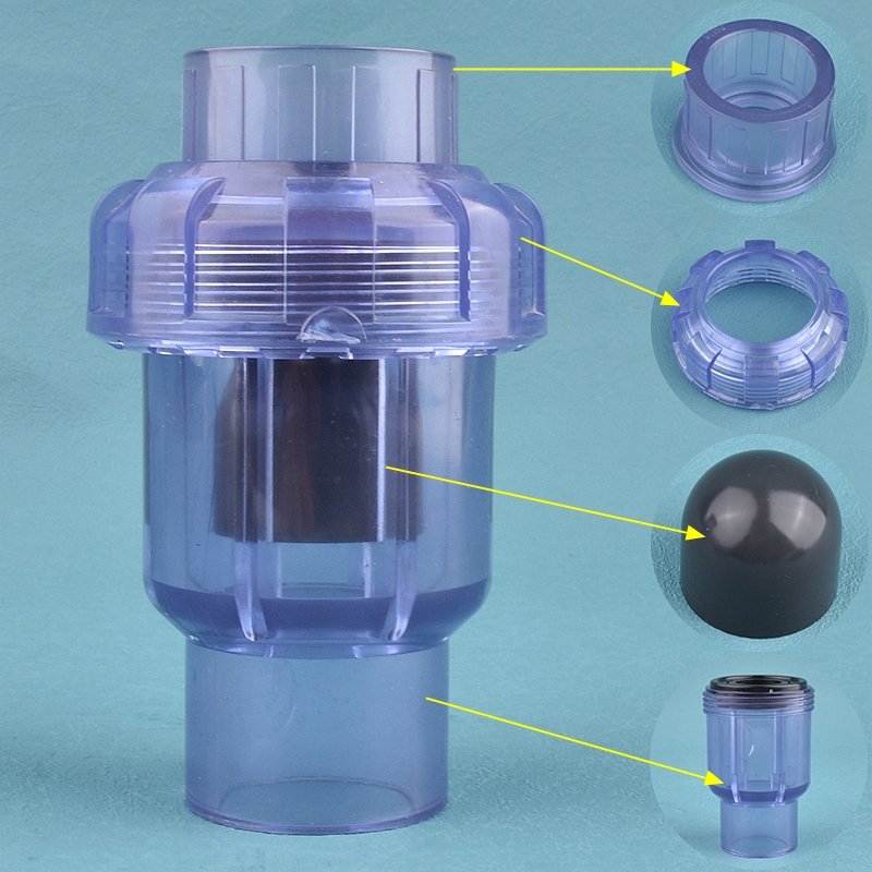 20 ~ 50mm UPVC yarımküre çek v - Aquarium Fish Delivery incelemesi ve fiyatı