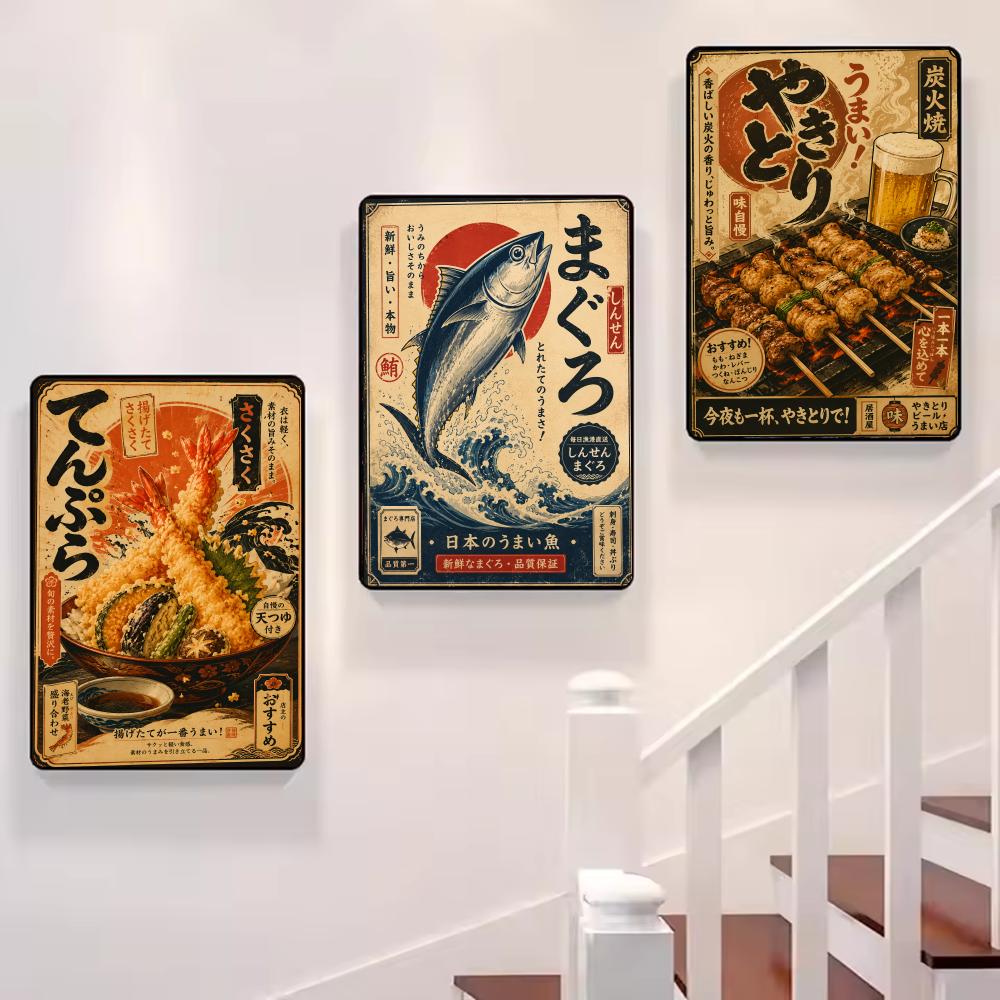 Vintage Japon Balık Suşi Lamia - Aquarium Fish Poster incelemesi ve fiyatı